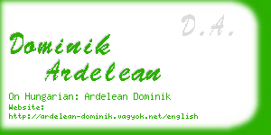 dominik ardelean business card